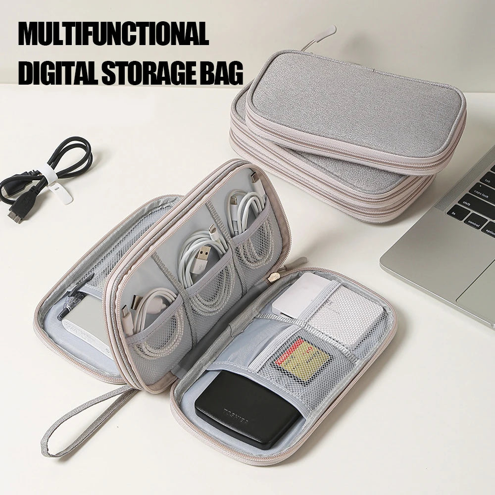 Travel Cable Organizer Waterproof Storage Bag for Cables