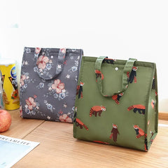Waterproof Foldable Handheld Lunch Insulated Bag, Aluminum Foil Insulated Large-capacity Storage Lunch Box, Bento Bag