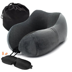 Travel Pillow U Shaped Neck Cushion Neck Cervical Airplane Pillow Support Travel Essentials for Travelling Rest Car Train Home