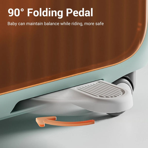 Kids Luggage Kids Ride On Luggage 90 Degree Folding Pedal Large Capacity Multi Functional Toddler Rideable Suitcase for Travel