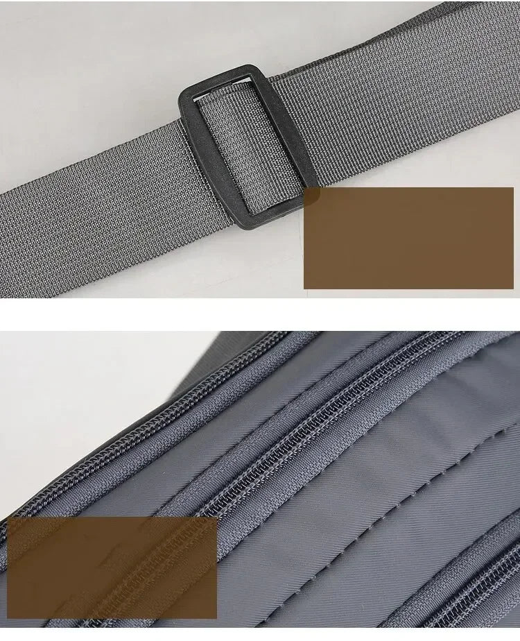 Men Canvas Waist Pack Anti Theft Running Waist Bag