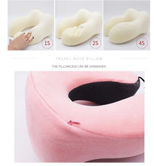 Travel Pillow U Shaped Neck Cushion Neck Cervical Airplane Pillow Support Travel Essentials for Travelling Rest Car Train Home