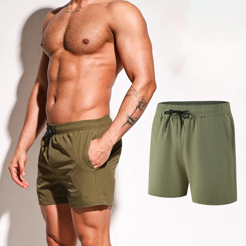 Mens Quick Dry Swim Short for Surfing Beach and Summer