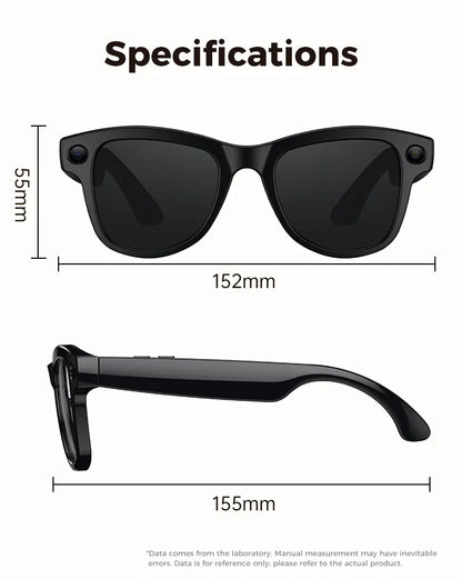2026 New AI Smart Glasses 800W Camera 4K Ultra HD Video Recording Translation 3600mAh Charging Case AI Conversation 32GB Storage