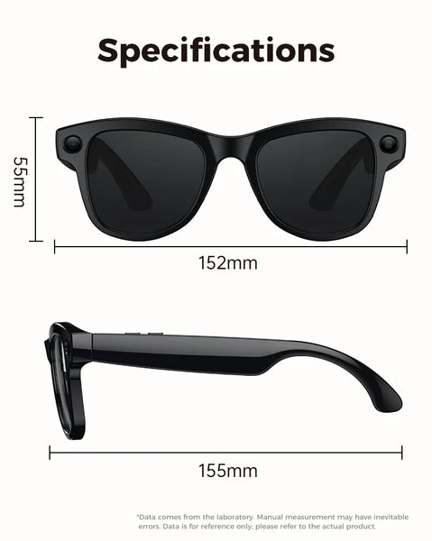2026 New AI Smart Glasses 800W Camera 4K Ultra HD Video Recording Translation 3600mAh Charging Case AI Conversation 32GB Storage
