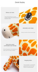 Travel Pillow with Mobile Phone Holder Lazy U-shaped Neck Support Cartoon Pillow with 360 Flexible Rotating Mobile Phone Holder