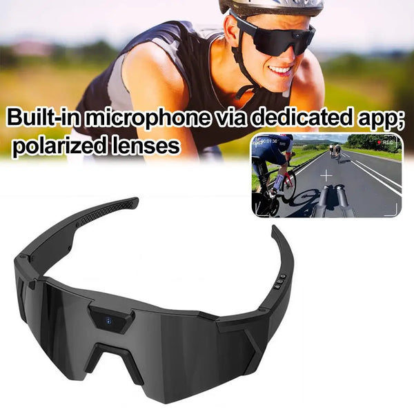 2026 AI Intelligent Glasses For Outdoor Cycling Windproof And Eye Protection Skiing Glasses High-definition Camera Photography