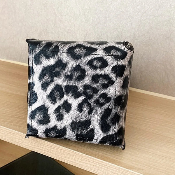 Fashion Women‘S Messenger Bag Creative Coin Purse Pu Leather Bag Trend Print Dumpling Shape Wallet Gift Shoulder Bags