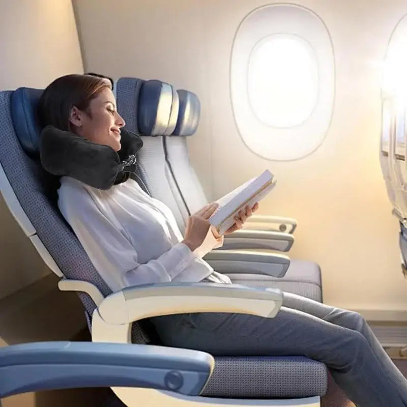 2 in 1 Travel Neck Pillow with Clothing Storage Bag
