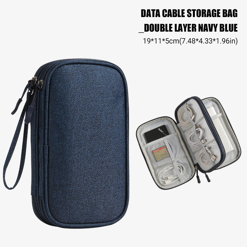 Travel Cable Organizer Waterproof Storage Bag for Cables