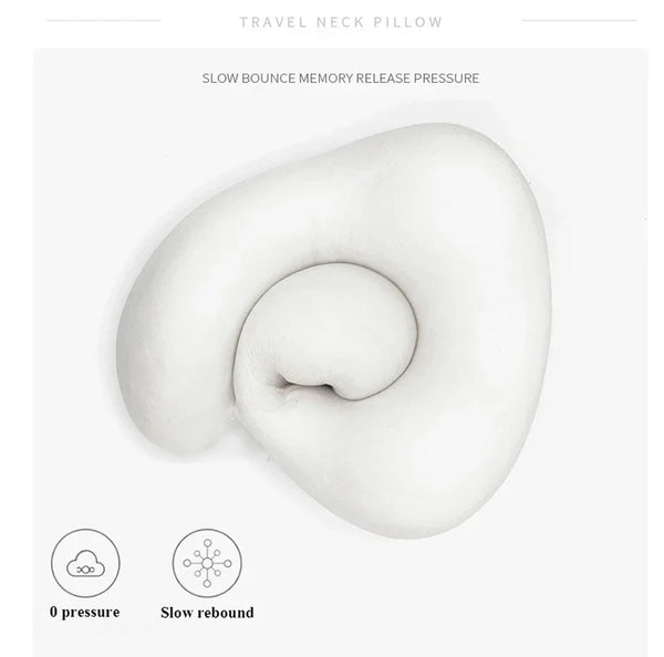 Travel Pillow U Shaped Neck Cushion Neck Cervical Airplane Pillow Support Travel Essentials for Travelling Rest Car Train Home