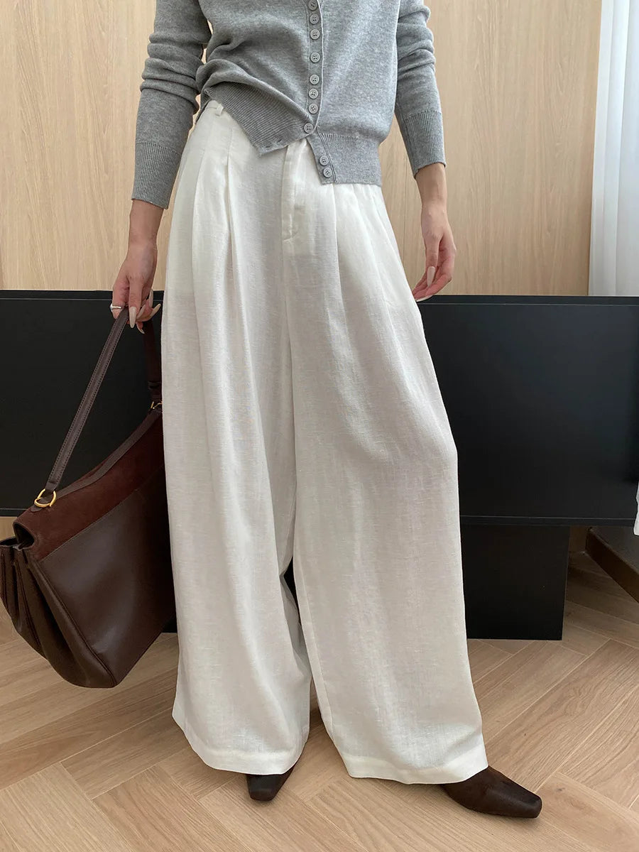 High Waist Wide Leg Pants for Women Slimming Comfort