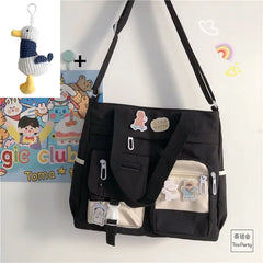 Nylon Waterproof Canvas Women Handbags Shoulder Bag Japanese Ladies Messenger Bag Student School Crossbody Bags for Girl Satchel