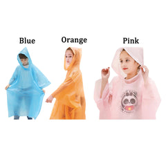 1pcs Disposable Raincoat Children Raincoat Outdoor Travel Raincoat  Portable Rainwear Camping Hiking Travel Accessories