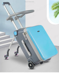20 Inch Kids' Luggage Travel Bags for Children Suitcases on Wheels Child Travel Suitcase with Guardrails Rolling Luggage Case