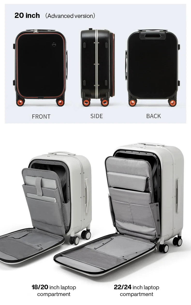 Aluminum Frame Carry On Rolling Luggage Suitcase