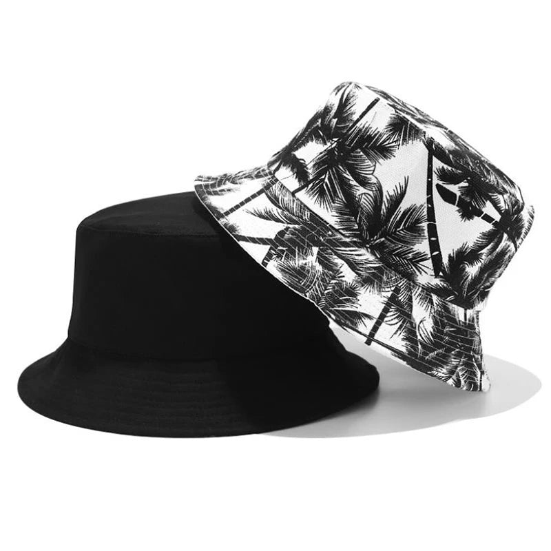 Two Side Bucket Hat for Men Women Summer Fisherman Cap