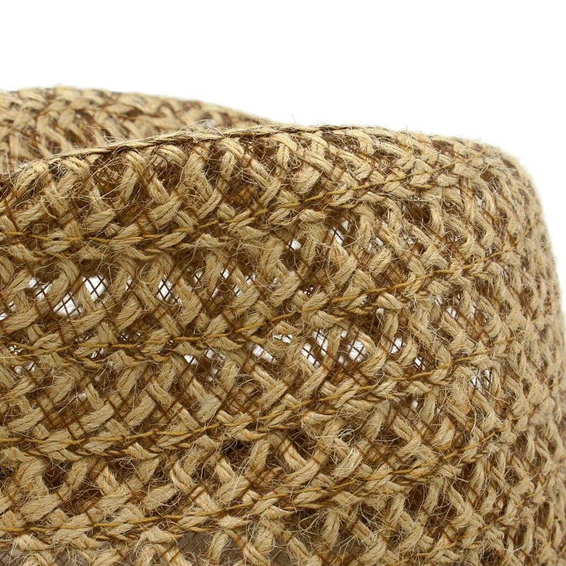 Summer Linen Sun Hat for Men and Women for Beach Travel
