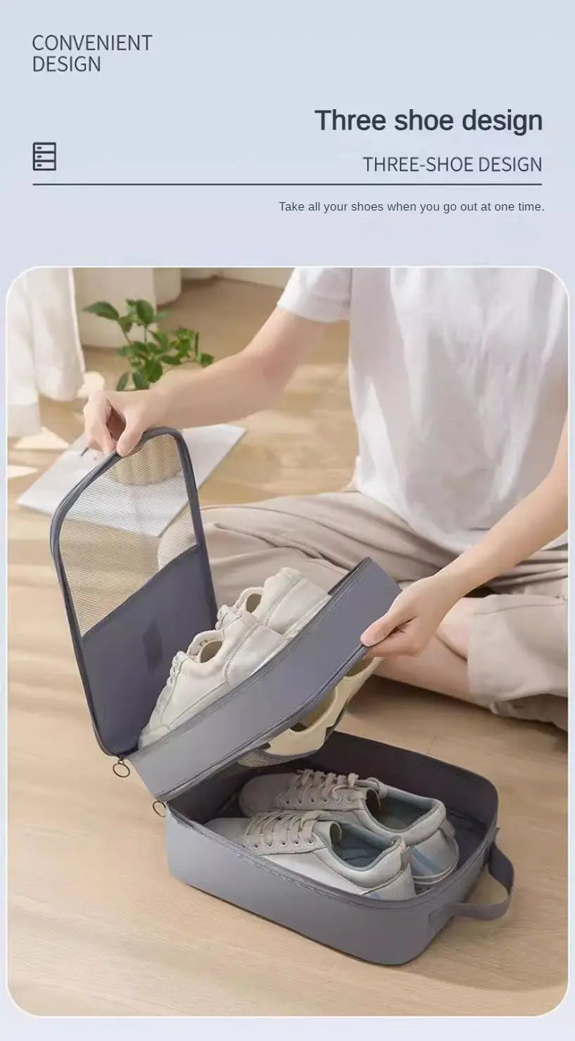 Travel Shoe Storage Bag Portable Breathable Shoe Organizer