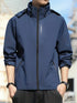 Mens Waterproof Hooded Rain Jacket for Hiking Travel