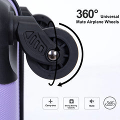 3 Piece Luggage Sets,PC Hardside Suitcase with Expandable,Spinner Wheels, TSA Lock,Carry on Luggage Set