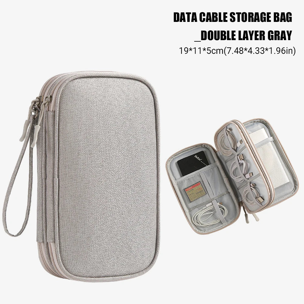 Travel Cable Organizer Waterproof Storage Bag for Cables
