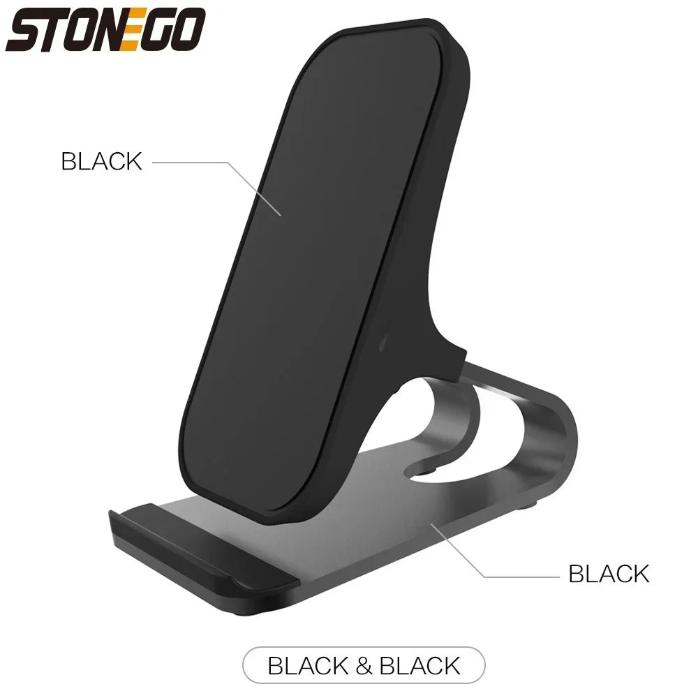 Wireless Charger Mount Qi Fast Charging Pad Type C