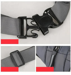 Men Canvas Fit Waistpack Mobile Fanny Waist Packs Men's Sports Outdoor Leisure Running Anti Theft Ultra Thin Invisible Waist Bag