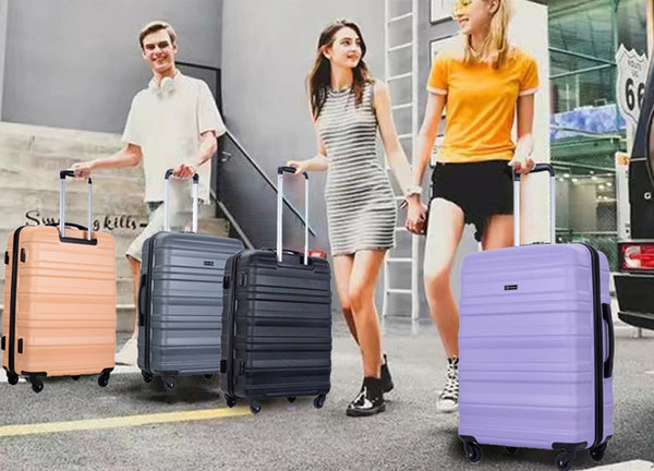 3 Piece Luggage Sets,PC Hardside Suitcase with Expandable,Spinner Wheels, TSA Lock,Carry on Luggage Set
