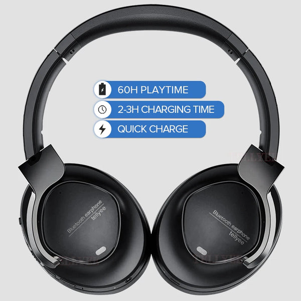 Noise-cancelling wireless Bluetooth headphones stereo 5.3 headphones high-quality wireless headphones Hifi sound effect headphon