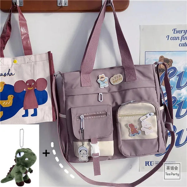 Nylon Waterproof Canvas Women Handbags Shoulder Bag Japanese Ladies Messenger Bag Student School Crossbody Bags for Girl Satchel
