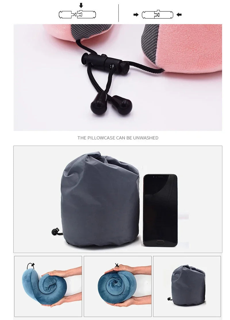 U Shaped Travel Pillow Neck Support Cushion for Travel
