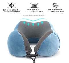 Travel Pillow U Shaped Neck Cushion Neck Cervical Airplane Pillow Support Travel Essentials for Travelling Rest Car Train Home