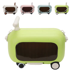 Kids Luggage Kids Ride On Luggage 90 Degree Folding Pedal Large Capacity Multi Functional Toddler Rideable Suitcase for Travel