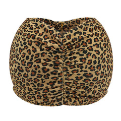 Women's Sun Hat Sun UV Protection Large Brim Face Blocking Cap Outdoor Fashion Beach Leopard Print Swimming Empty Top Sports Hat