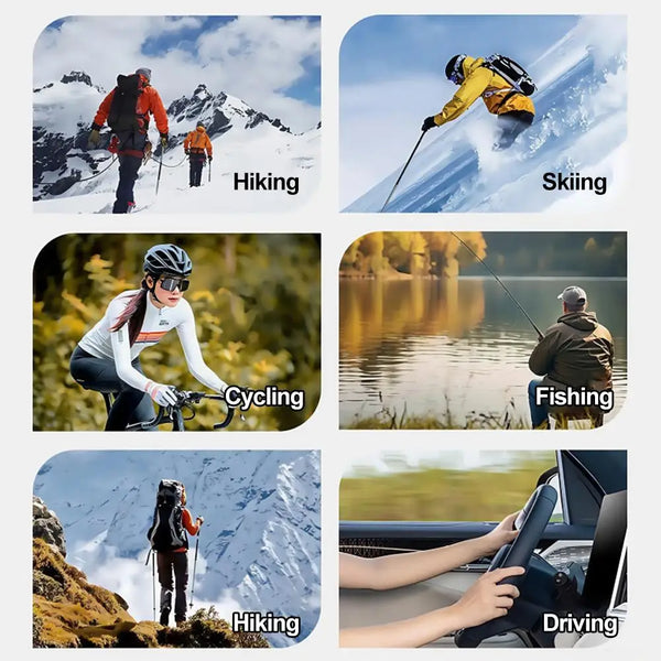 2026 AI Intelligent Glasses For Outdoor Cycling Windproof And Eye Protection Skiing Glasses High-definition Camera Photography