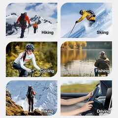 2026 AI Intelligent Glasses For Outdoor Cycling Windproof And Eye Protection Skiing Glasses High-definition Camera Photography
