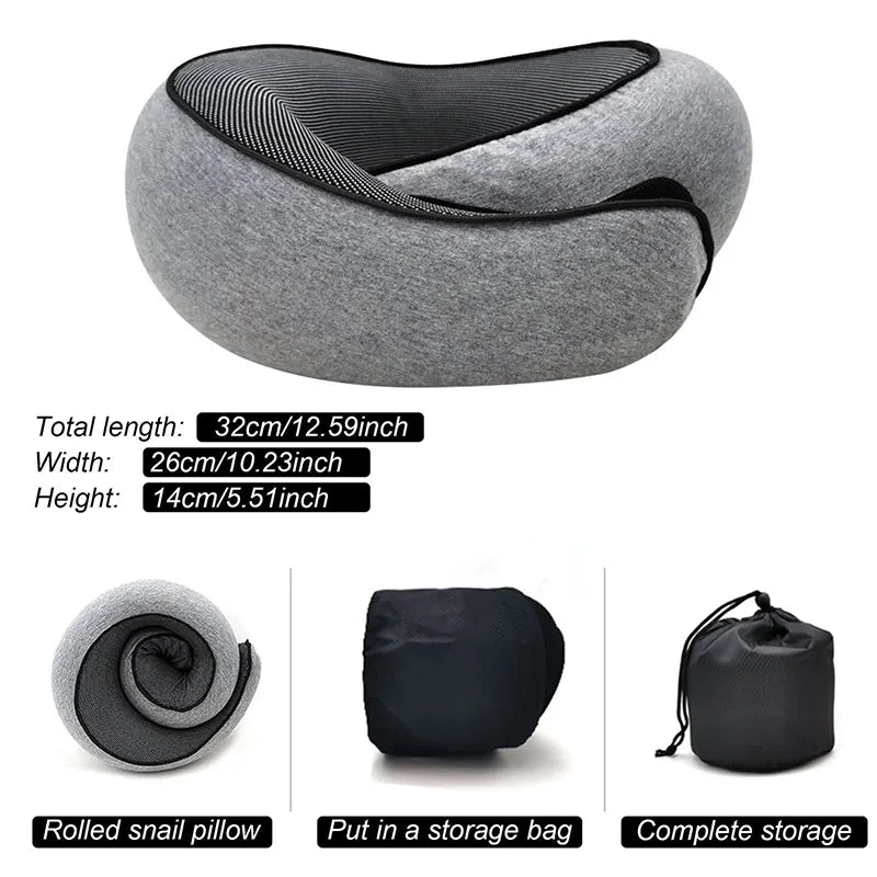 Memory Foam Travel Neck Pillow U Shaped Support Cushion