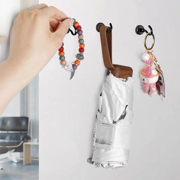 Magnetic Hooks,  Black Magnet Hooks Strong Neodymium Magnets with Hooks, Small Metal Magnetic Hooks for Refrigerator，Locker
