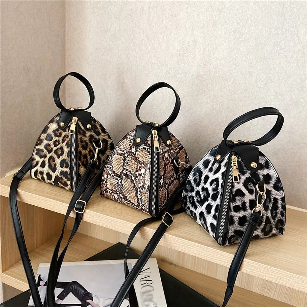 Women PU Leather Dumpling Shape Messenger Bag Wallet