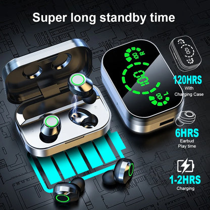 NES TWS Wireless Bluetooth Earphones Sport Headset