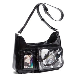 New Transparent Ita Bag School Crossbody Handbag Korean Y2K Pain Shoulder Bag Japanese Designer Preppy Handbag Zippered Bag