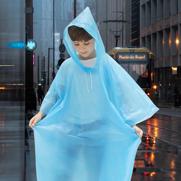 1pcs Disposable Raincoat Children Raincoat Outdoor Travel Raincoat  Portable Rainwear Camping Hiking Travel Accessories
