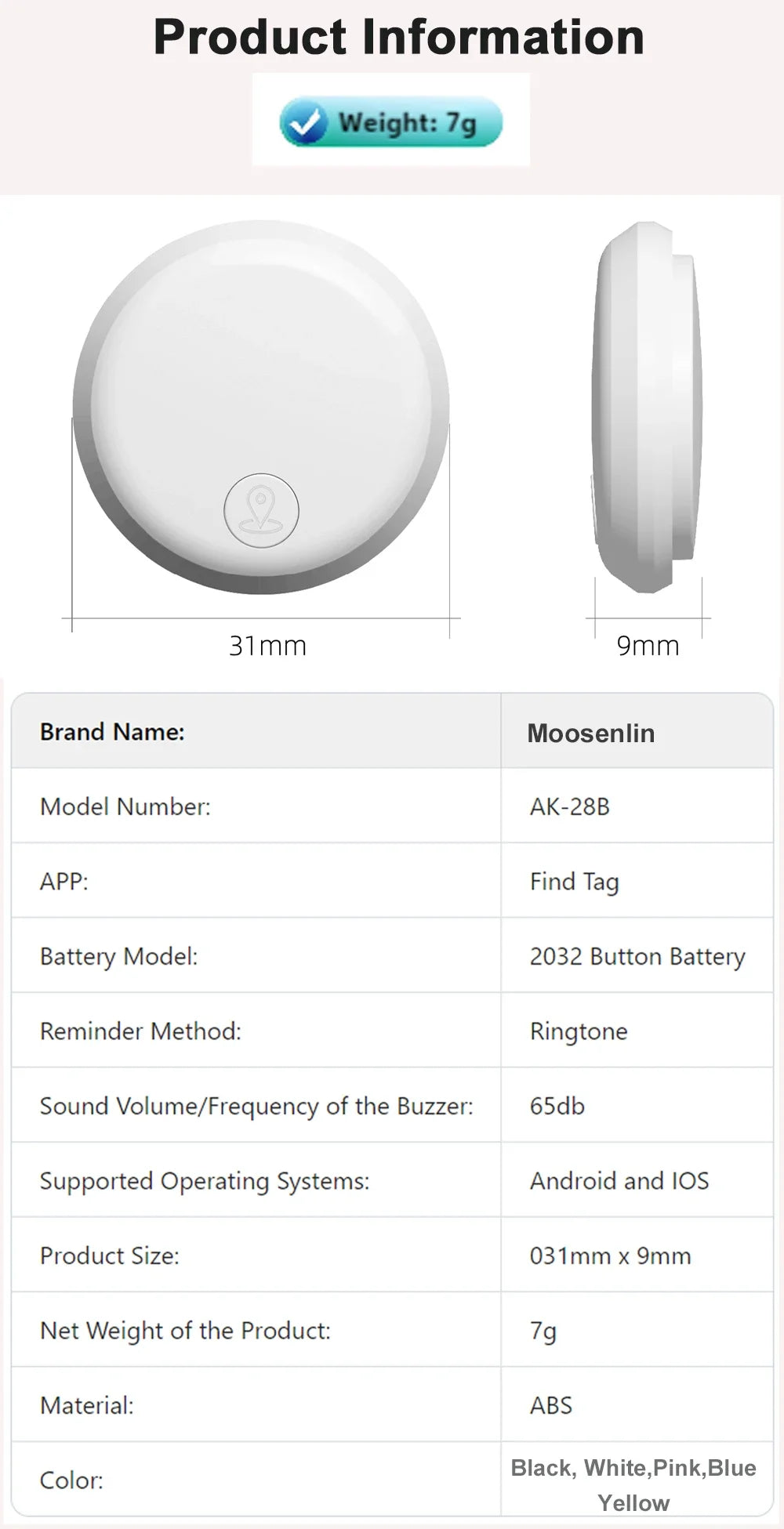 Smart Bluetooth GPS Tracker for Android iOS Devices