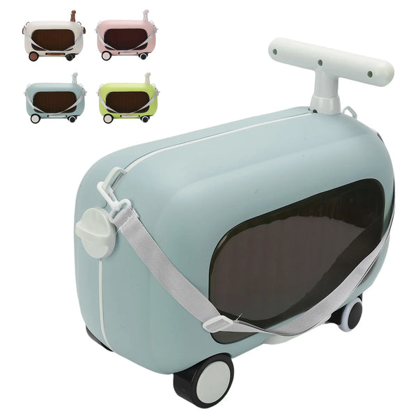 Kids Luggage Kids Ride On Luggage 90 Degree Folding Pedal Large Capacity Multi Functional Toddler Rideable Suitcase for Travel