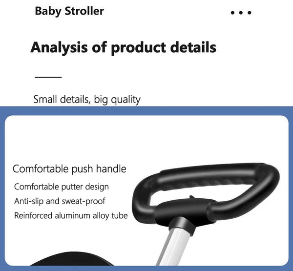 Children Walking Baby Stroller Infant Travel Carriage Cart Four Wheels Stroller Kid Foldable Trolley Baby Lightweight Stroller