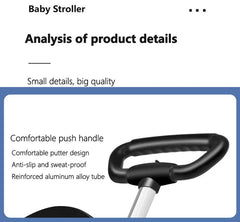 Children Walking Baby Stroller Infant Travel Carriage Cart Four Wheels Stroller Kid Foldable Trolley Baby Lightweight Stroller