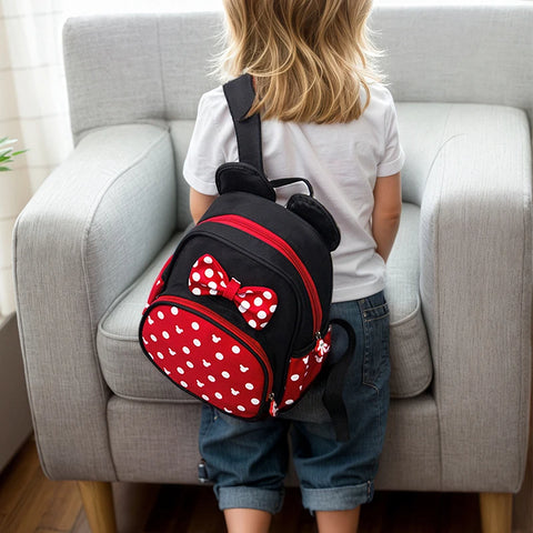 New Children's Backpack Large Capacity Mickey & Minnie Schoolbags Cute Cartoon Backpack Kindergarten Travel