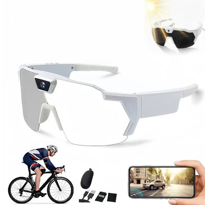 2026 AI Intelligent Glasses For Outdoor Cycling Windproof And Eye Protection Skiing Glasses High-definition Camera Photography