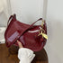 Retro PU Leather Underarm Shoulder Bag for Women